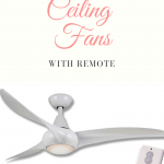 Ceiling fans with remote control