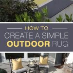 how to create a simple outdoor rug