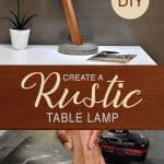 How to create a rustic lamp
